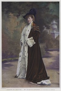 Juliette Darcourt, Franse actrice (gekleurde foto)